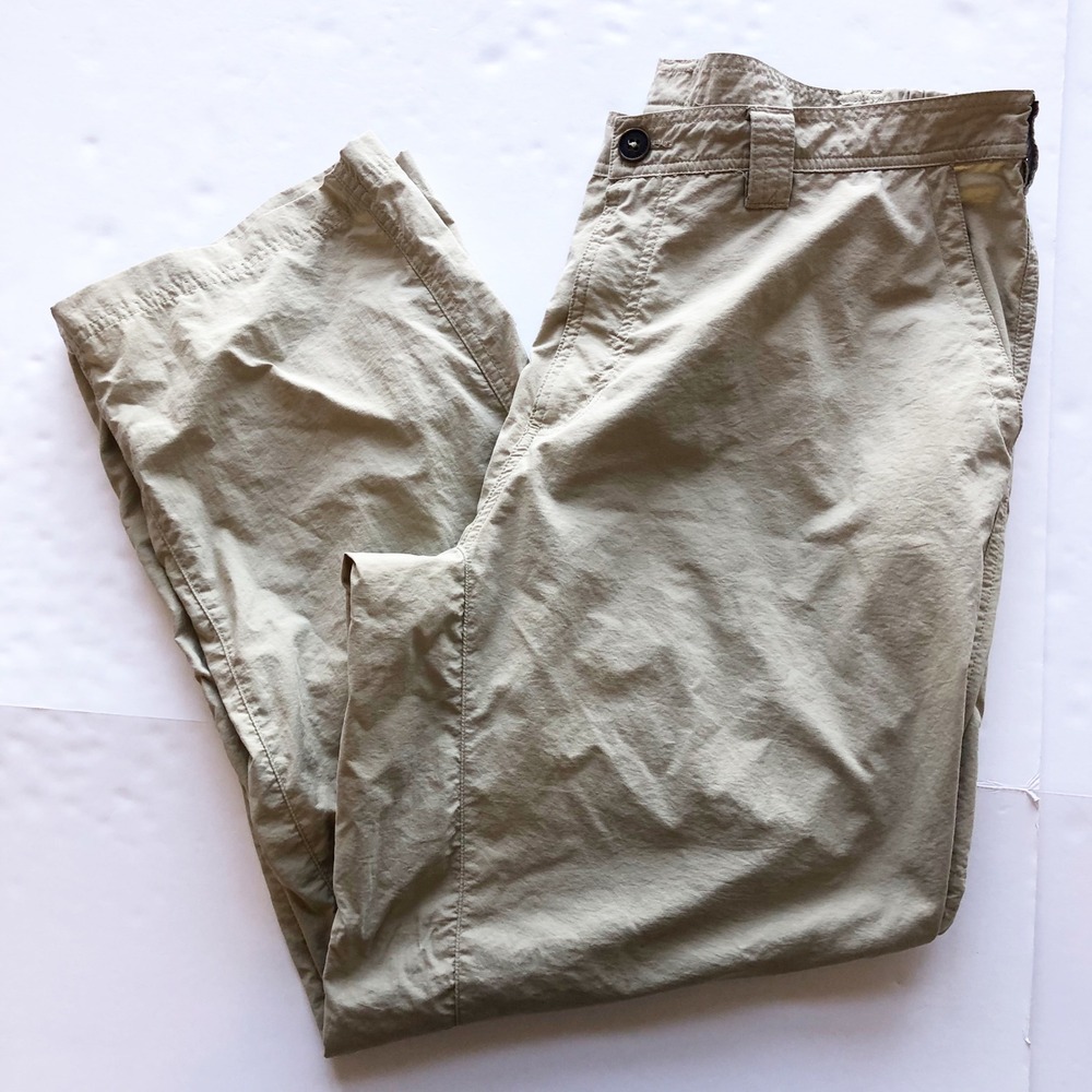 ExOfficio Pants Mens 38 Nylon Cargo Hiking Pants Khaki Tan Size 38x30 Quick Dry